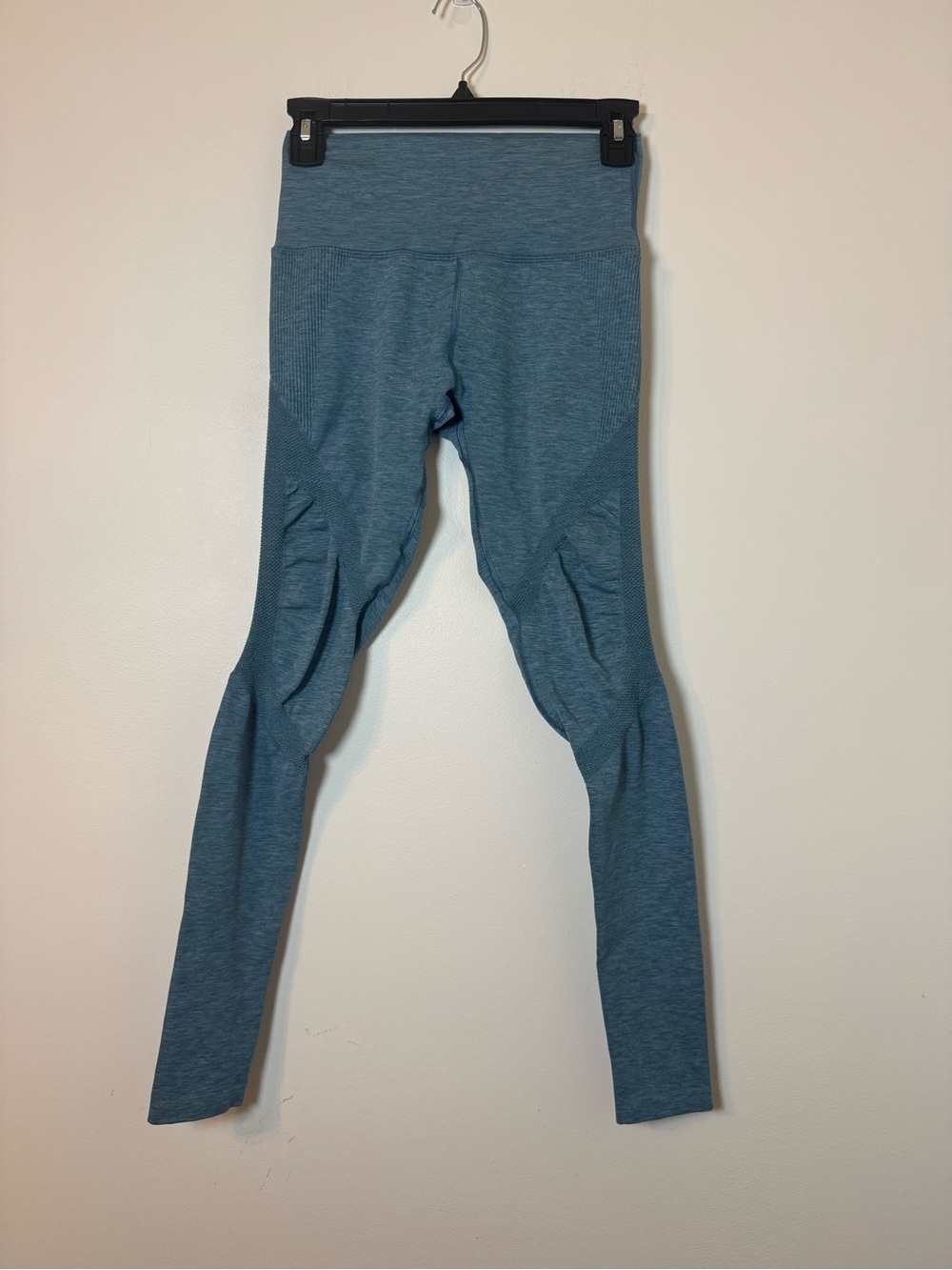 Alphalete Seamless Leggings Blue High Rise Gym Activewear